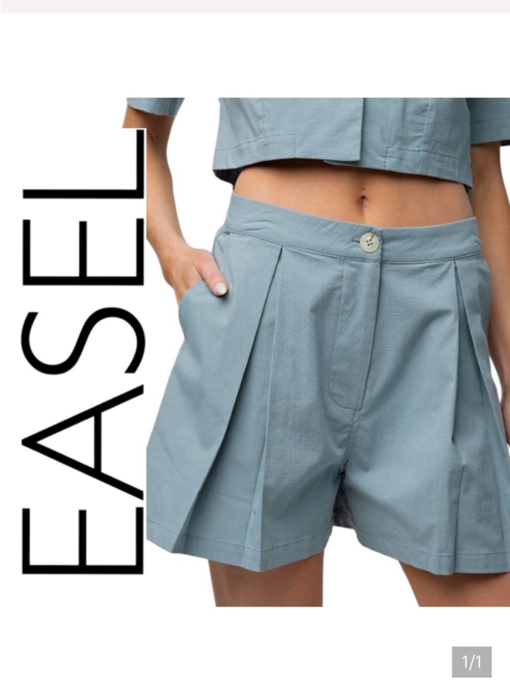 560:  EASEL NWT SHORTS BLUE GREY (R2C)